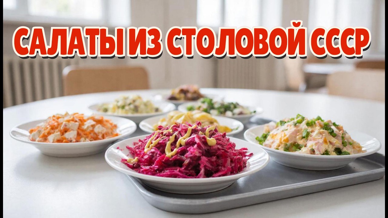Топ - 8 Салатов Из Советской Столовой! Классика СССР, Которую Готовили КАЖДЫЙ ДЕНЬ.