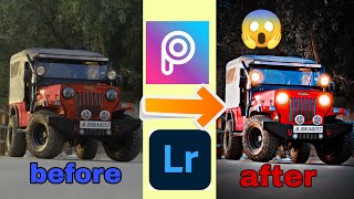 Royal jeep photo editing in picsart background change with easy step + Lightroom colour grade 2021 screenshot 3