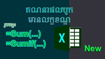 របៀបប្រើរូបមន្ត Sum Vs Sumif | រៀនបូកលេខ | Excel Formula