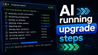 AI running upgrade steps live based on custom skills prompts BC Demo