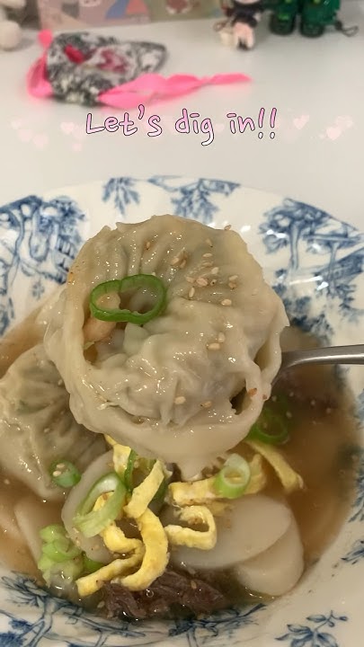 how-to-make-korean-rice-cake-dumpling-soup-youtube