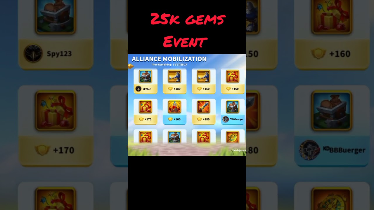 25k gems event rise of kingdoms 