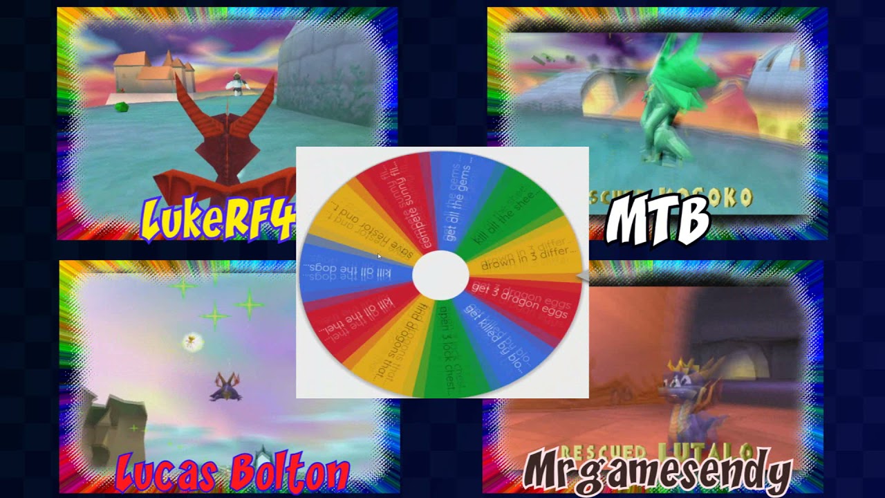 Road To King of Spyro Style 2021 | Race 1: Lucas Bolton vs. LukeRF44 vs. MrGamesendy vs. MTB