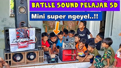 Grebeg cek sound miniatur anak SD Sound nya pada unik semua
