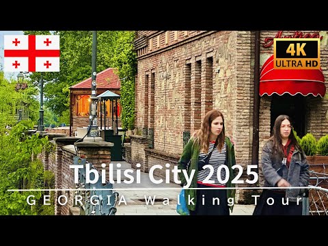 Tbilisi Walking Tour: Abanotubani to Liberty Square in Georgia | 4K HDR 60fps
