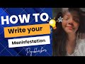 How To Write Your Manifestations For Beginners|| Affirmations In A Proper Way||  ￼ 