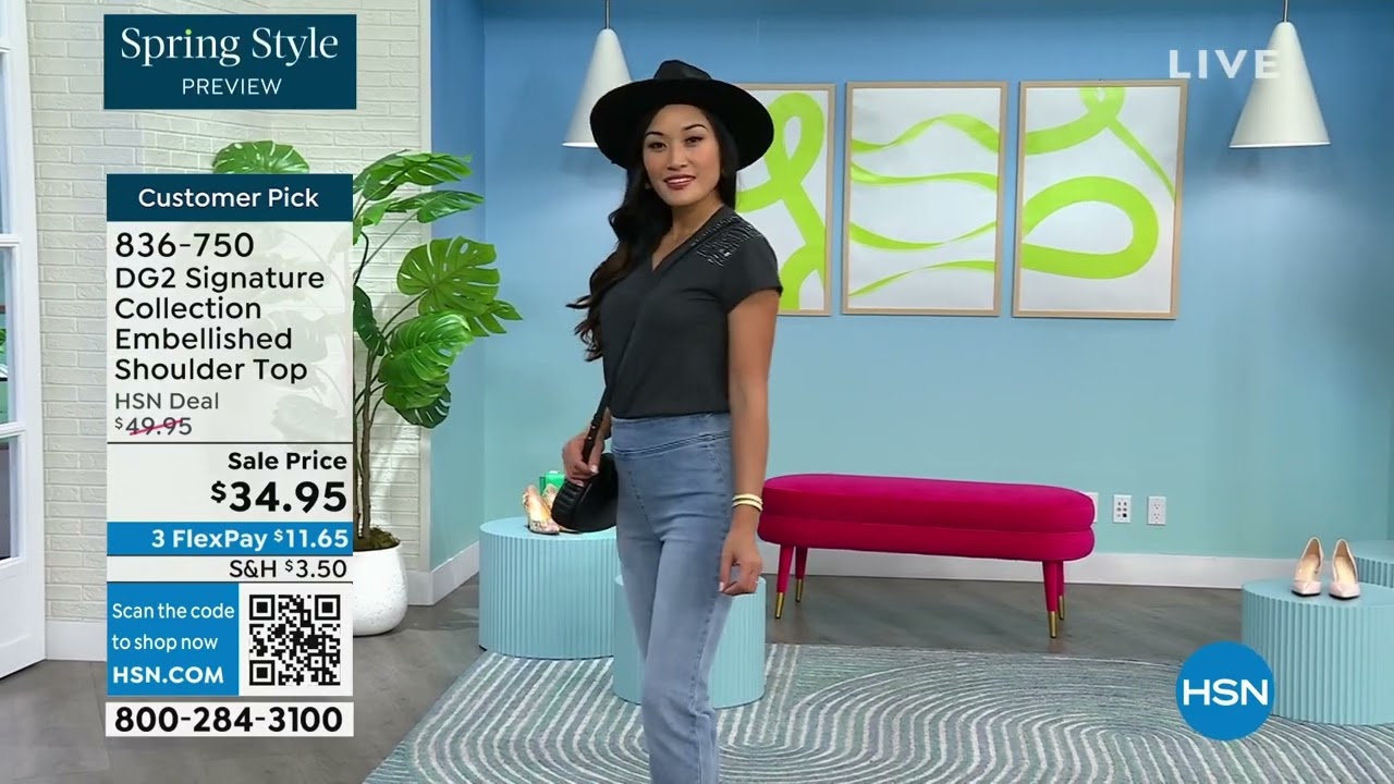 DG2 by Diane Gilman Signature Collection Embellished Sho...