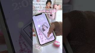 wonyoung LockScreen theme using @micoapp 🎀🪽#iphonecustomization #lockscreenwallpaper #wonyoungism screenshot 1