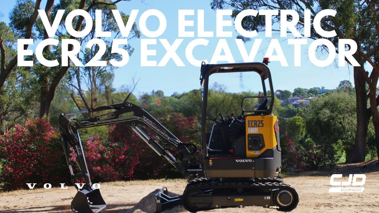 Volvo Construction Equipment Electric ECR25 Excavator YouTube