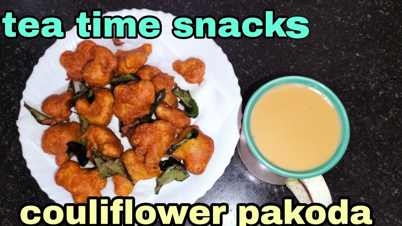 Cauliflower flower pakoda || tea time snacks recipe