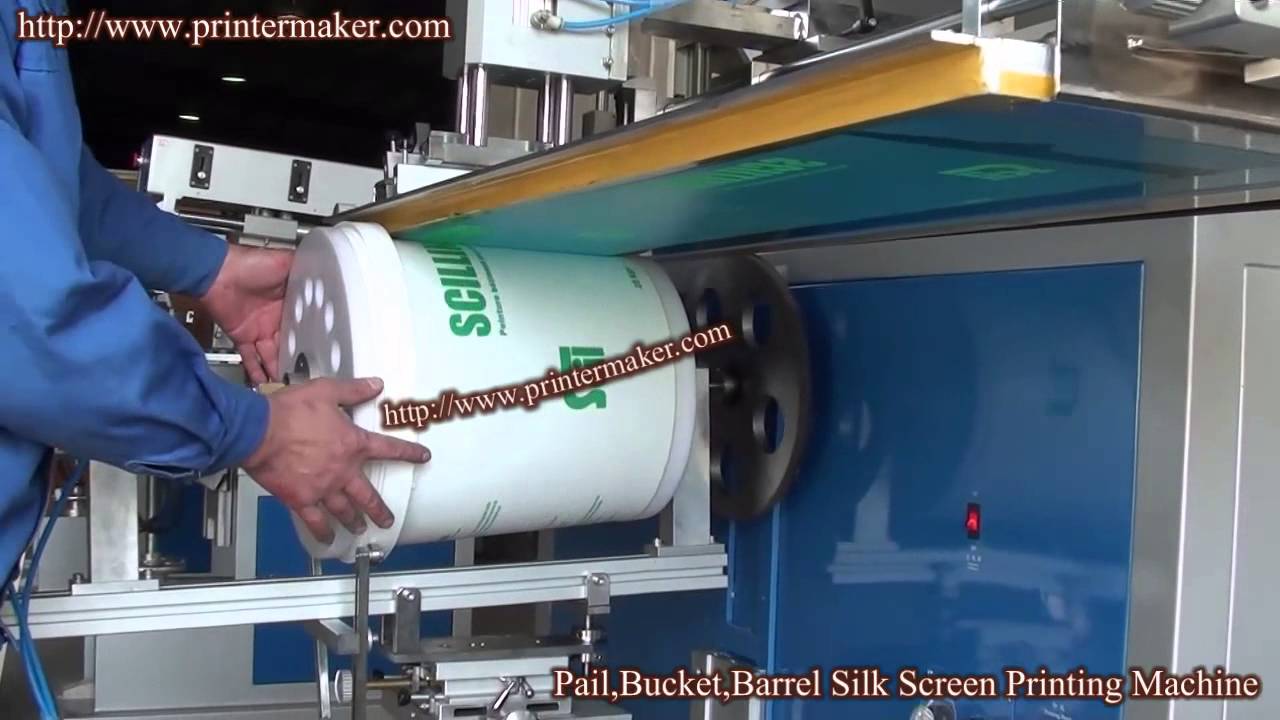 Pail,Bucket,Barrel Silk Screen Printing Machine (China)