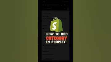 How to Add Categories in Shopify in Just 60 Seconds! #category #shopify #viral