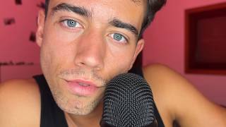 ASMR Close-Up Staring, Negative Energy Plucking & Male Whispering 💤