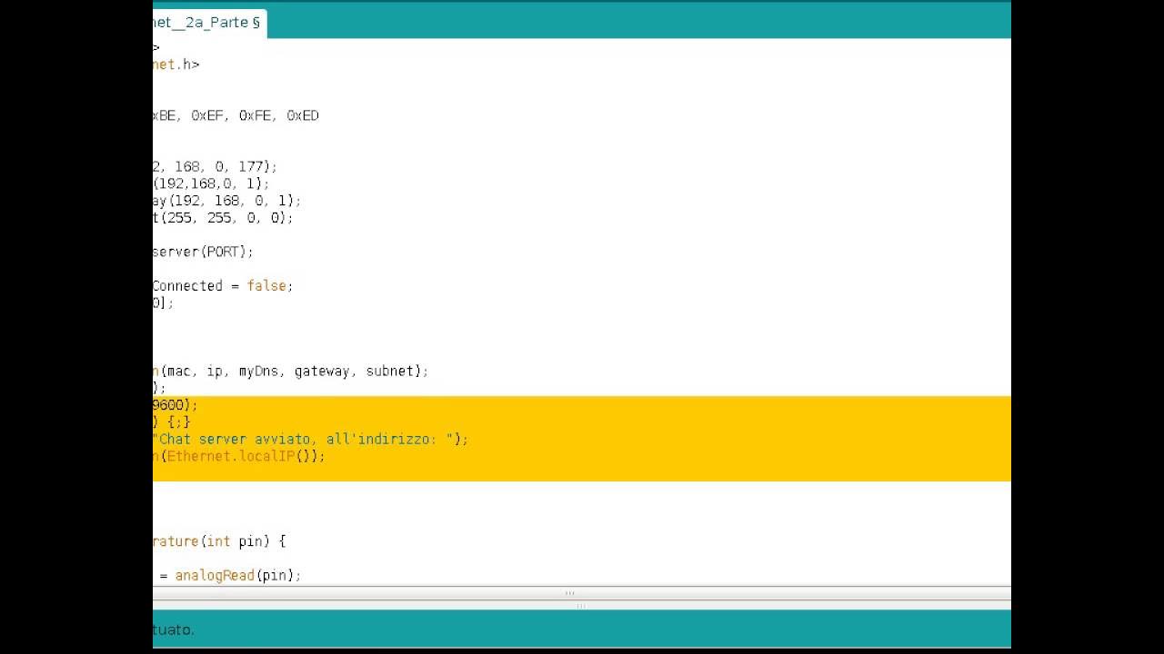 Tutorial Arduino - Programmazione: Ethernet 2 - YouTube
