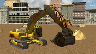 game máy xúc,xe tải,xe lu,làm đường/Heavy Excavator Crane /#2/ game wfk screenshot 5