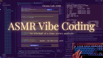 ASMR Vibe Coding Session on Time Series Analysis | soft-spoken