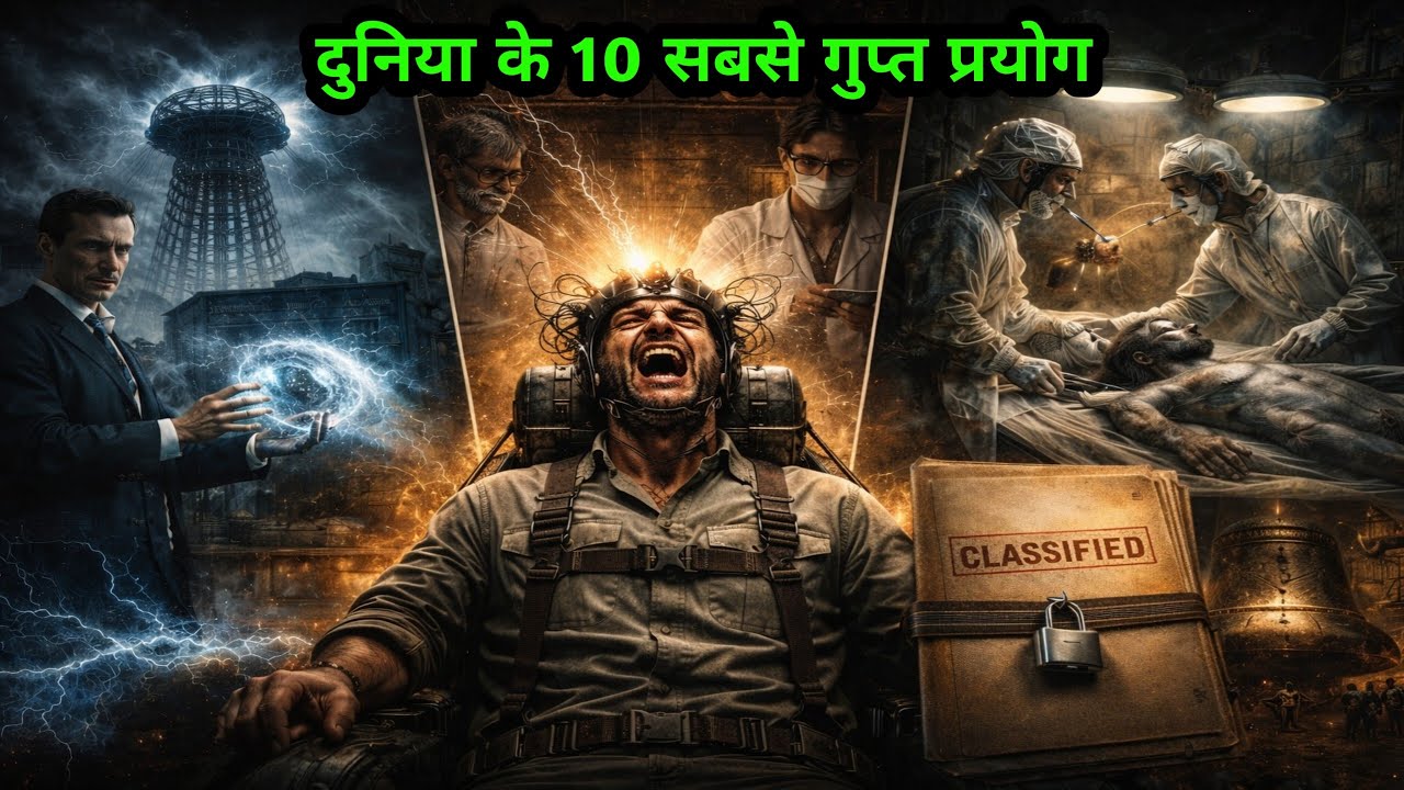 Duniya ke 10 Gupt Prayog | Secret Experiments Hindi | Dark Science History
