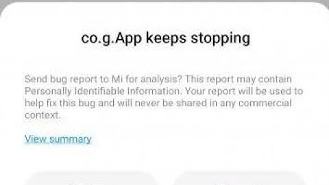 how to fix co.g.app keeps stopping redmi y2, redmi y3