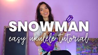 Snowman by Sia | Ukulele Tutorial Taught by a Music Teacher