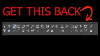 How to get your toolbox back in Krita