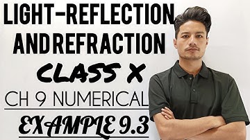 Light-Reflection And Refraction/Chapter 9/Example Question No 9.3/Class 10 #physics #youtube #ncert