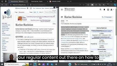 2nd Tutorial (Editing Wikiquote)