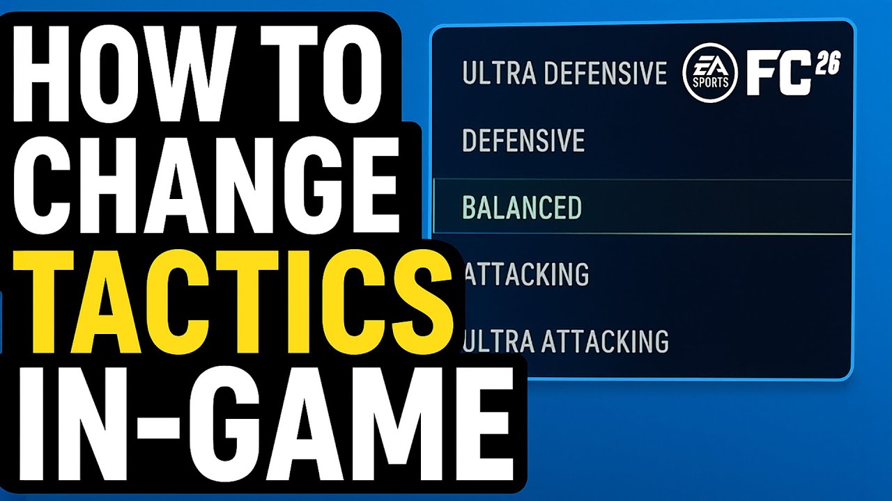 Как изменить тактику в игре FC 26 (быстрое и простое руководство по управлению!)