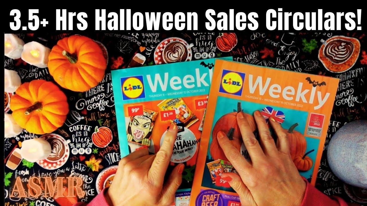 ASMR | 3.5+ Hrs Halloween Lidl & Sales Circular Compilation! Whispered Chat