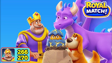 Royal Match. Level 266-270. Gameplay Walkthrough (iOS, Android) #royalmatch #gameplay