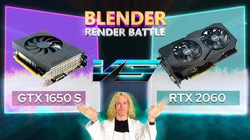 Which renders faster? GTX 1650 Super VS RTX 2060 #blender
