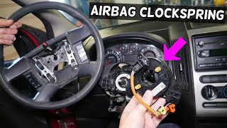 AIRBAG CLOCKSPRING REMOVAL REPLACEMENT FORD EDGE LINCOLN MKX, STEERING WHEEL CLOCK SPRING