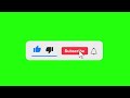 100% Free Green Screen - subscribe button | Chroma Key Effect