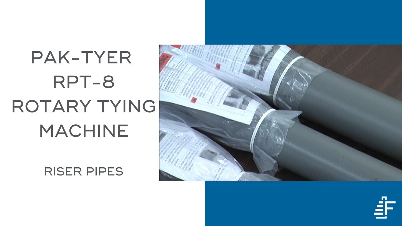 Natural Gas Riser Pipes Tying PakTyer RPT8 Rotary Tying Machine YouTube