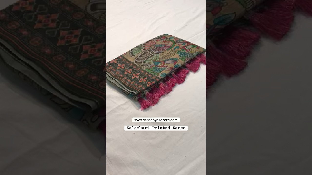 Malai Cotton Digital Printed Kalamkari Saree