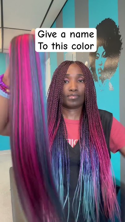  Hair braid color blend - YouTube