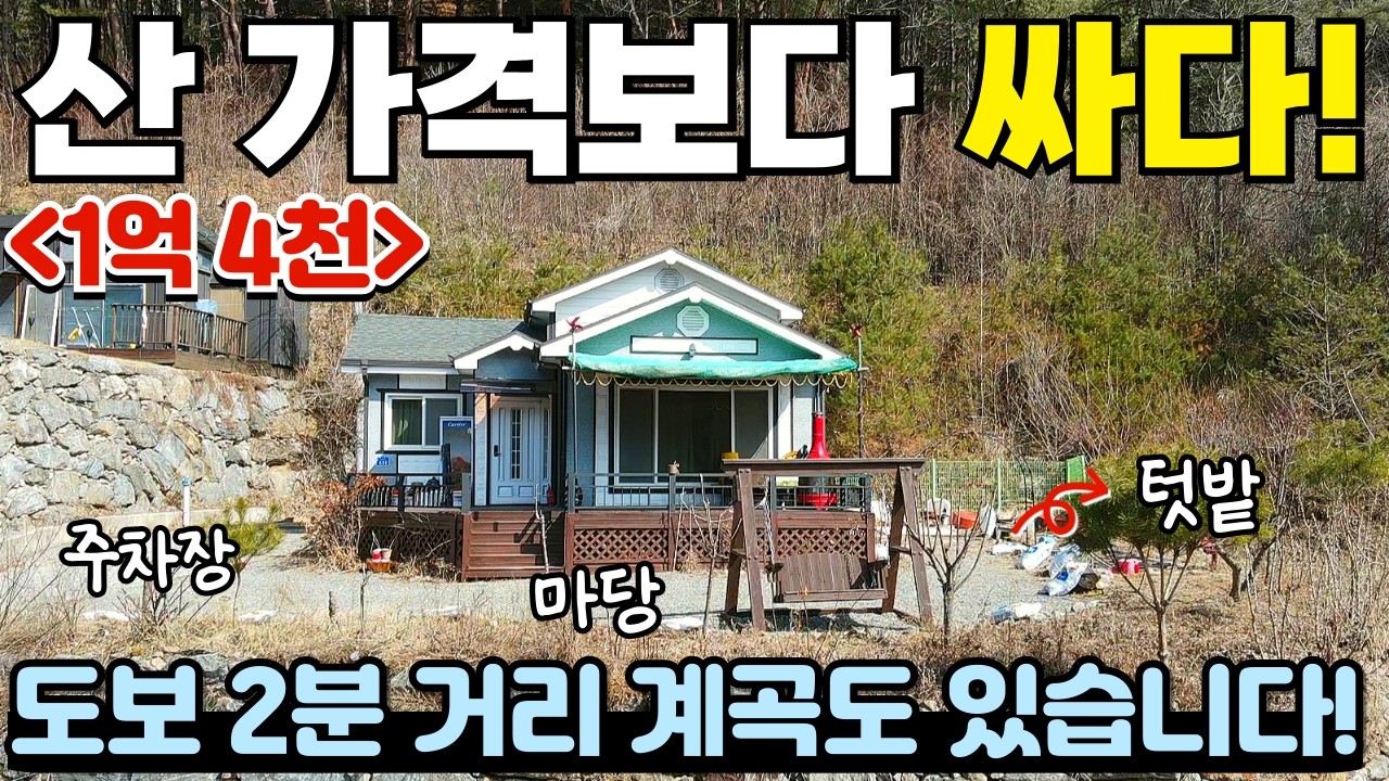 [424] 손해 보고 팔아요~ 도보 2분거리 계곡! / 강원특별자치도 영월군 무릉도원면 전원주택 매매 #제천부동산 #전원주택 #영월부동산