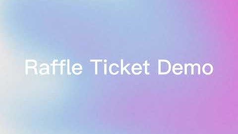 [Flarum Extension] Raffle Ticket Demo