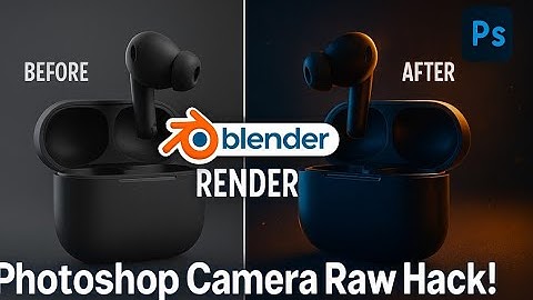 Make Your Blender Renders STUNNING with Photoshop Camera Raw!
