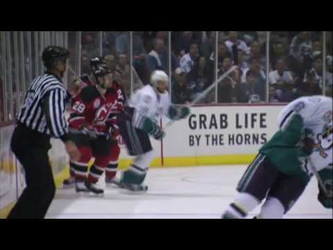 Paul Kariya in game 6 of the 2003 Stanley Cup Final between the Ducks and Devils