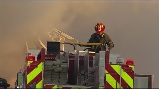 Cleveland Firefighters battle blaze at West 17th Street