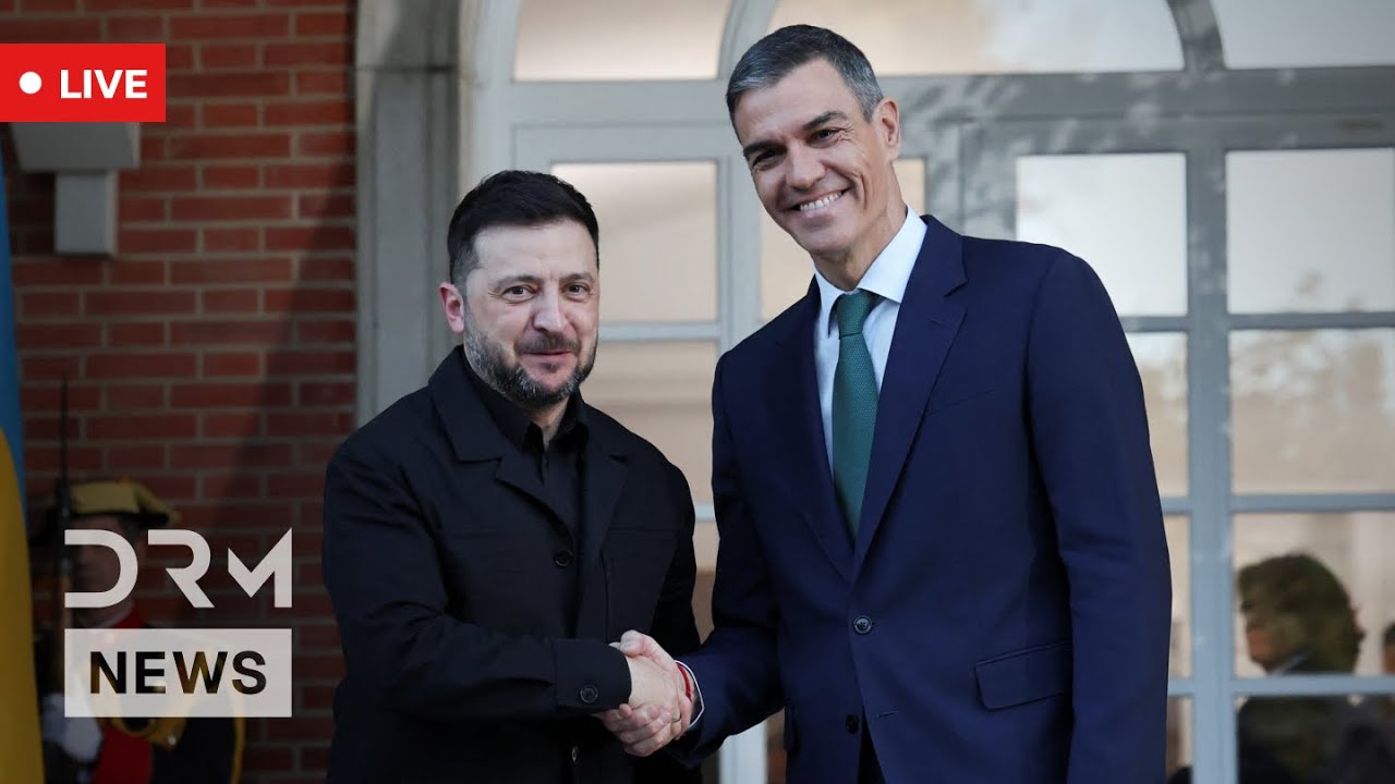 LIVE: Zelenskiy & Spanish PM Sanchez Hold Joint Press Conference in Madrid | AC1N