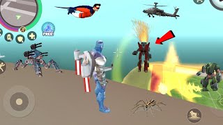 Rope Hero: Vice Town (Rope Hero Skydiving With Energy Jetpack) Rope Hero Collect Bright Star - HD screenshot 2