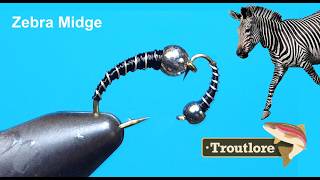 THE ESSENTIAL NYMPH - The Zebra Midge Fly Pattern - Troutlore Fly Tying