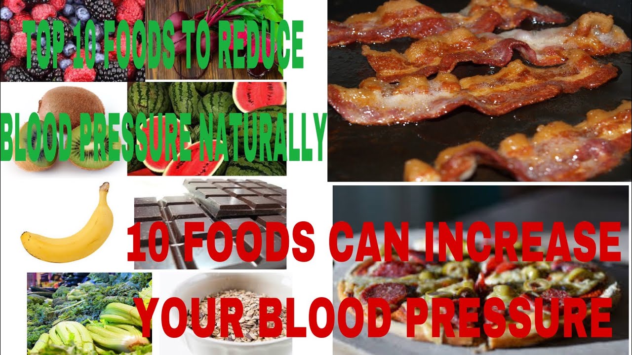 Top 10 foods to reduce blood pressure naturally - YouTube