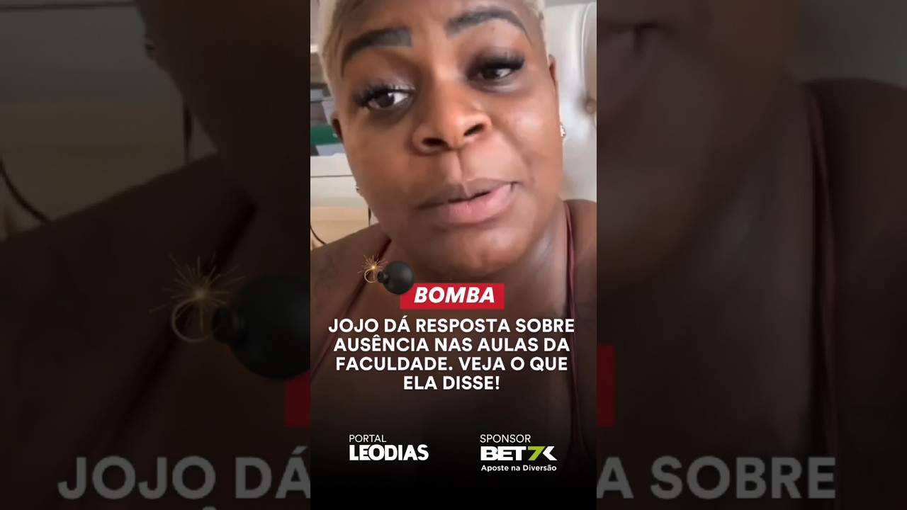 JOJO DÁ RESPOSTA SOBRE AUSÊNCIA NAS AULAS DA FACULDADE. VEJA O QUE ELA DISSE!