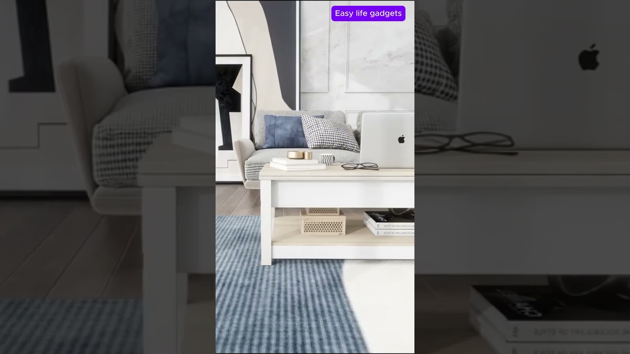 3-in-1 Coffee Table with Large Storage