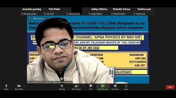 Discussion of Electromagnetic Induction(EMI) IIT JEE MAINS MODULE EX. & 2 BY RKH SIR(B.TECH IIT D)