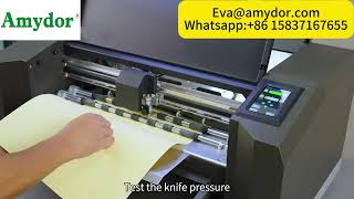 AMD360SK Sticker Cutting Machine, A3+Sheet Label Cutter Amydor Digital Label Die Cutter,cut & crease
