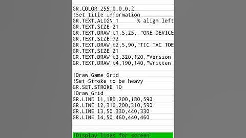 RFO Basic! My first program in RFO Basic written on Android device.