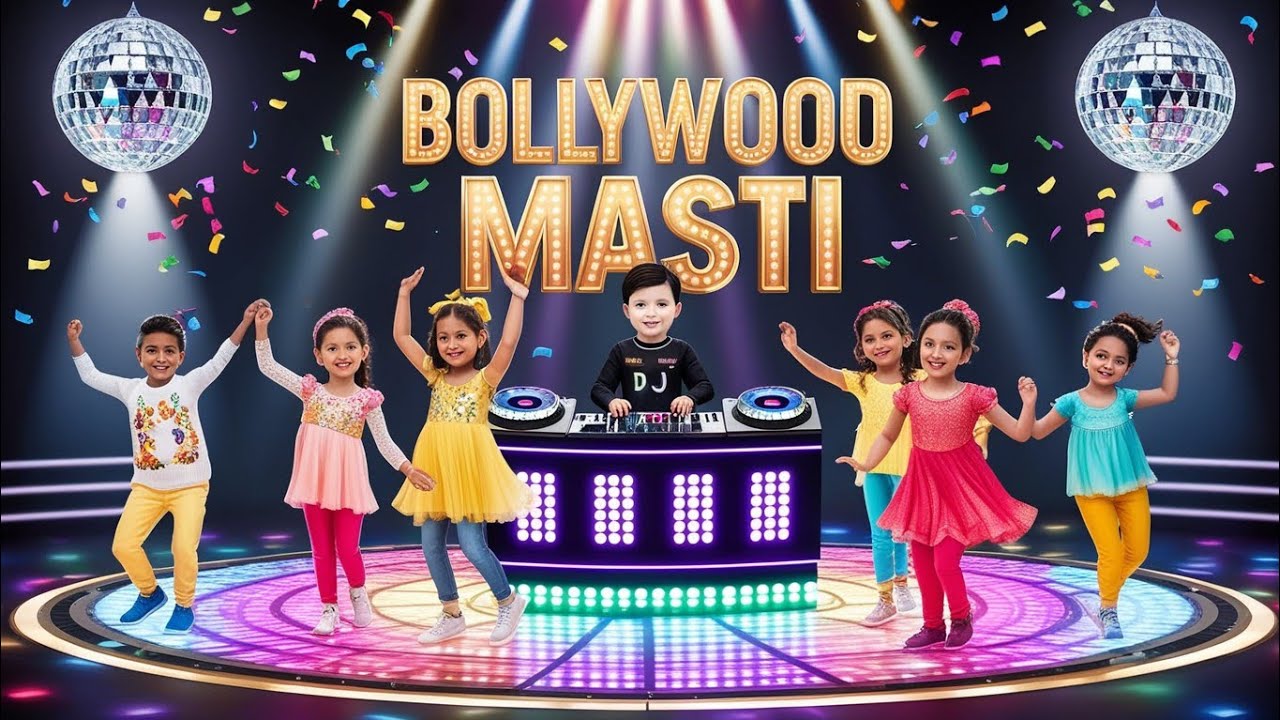 Bollywood Disco Masti | Best DJ Kids Song | Fun Dance Rhyme
